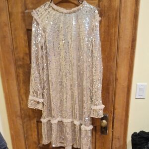 Needle & Thread Sequin Dress sz L